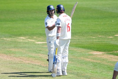 170525 - Glamorgan v Northamptonshire - Rothesay County Championship - Kiran Carlson of Glamorgan hits for 50