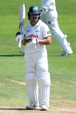 170525 - Glamorgan v Northamptonshire - Rothesay County Championship - Kiran Carlson of Glamorgan hits for 50