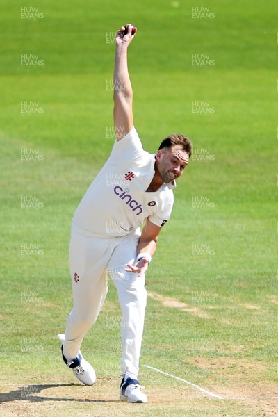 170525 - Glamorgan v Northamptonshire - Rothesay County Championship - Harry Conway of Northamptonshire bowling