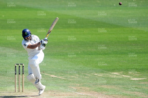 170525 - Glamorgan v Northamptonshire - Rothesay County Championship - Kiran Carlson of Glamorgan hits for 50
