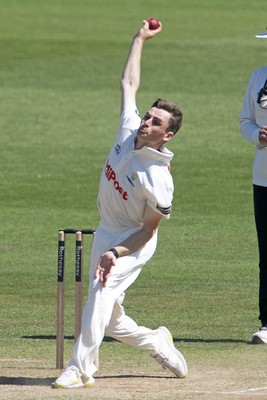 180525 - Glamorgan v Northamptonshire - Rothesay County Championship - Andy Gorvin of Glamorgan bowling