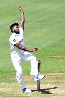 180525 - Glamorgan v Northamptonshire - Rothesay County Championship - Asitha Fernando of Glamorgan bowling