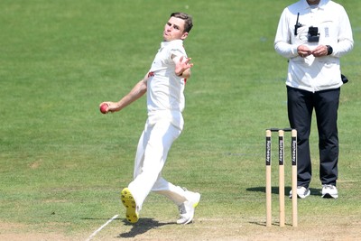 180525 - Glamorgan v Northamptonshire - Rothesay County Championship - Andy Gorvin of Glamorgan bowling