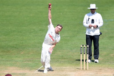 180525 - Glamorgan v Northamptonshire - Rothesay County Championship - Andy Gorvin of Glamorgan bowling