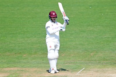 180525 - Glamorgan v Northamptonshire - Rothesay County Championship - Saif Zaib of Northamptonshire hits for 50