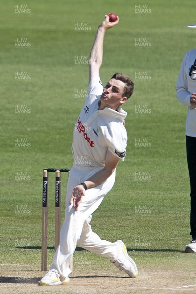 180525 - Glamorgan v Northamptonshire - Rothesay County Championship - Andy Gorvin of Glamorgan bowling