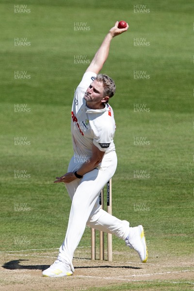 180525 - Glamorgan v Northamptonshire - Rothesay County Championship - Timm Van Der Gugten of Glamorgan bowling