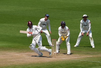 260624 - Glamorgan v Northamptonshire  - Vitality County Championship, Division 2 -  Lewis McManus of Northampton batting