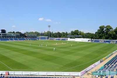 260624 - Glamorgan v Northamptonshire  - Vitality County Championship, Division 2 - A general view of play