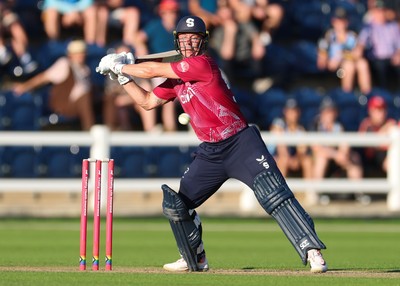 080726 - Glamorgan v Northamptonshire Steelbacks, Vitality Blast Men - Chris Lynn of Northamptonshire Steelbacks