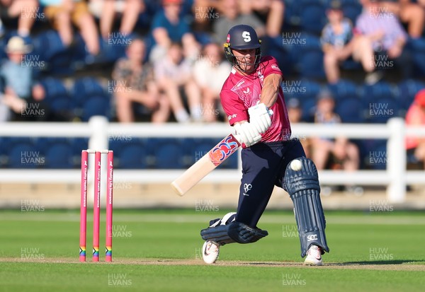 080726 - Glamorgan v Northamptonshire Steelbacks, Vitality Blast Men - Chris Lynn of Northamptonshire Steelbacks plays a shot