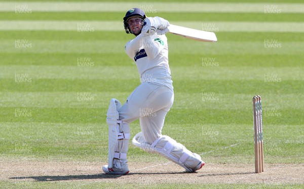 120419 - Glamorgan Cricket v Northamptonshire - Specsavers County Championship Division Two - Chris Cooke of Glamorgan hits the ball for six runs