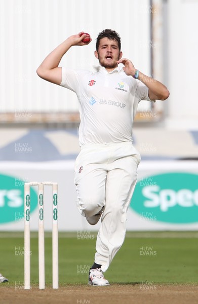 120917 - Glamorgan v Northants - Specsavers County Championship Division Two - Lukas Carey of Glamorgan bowling