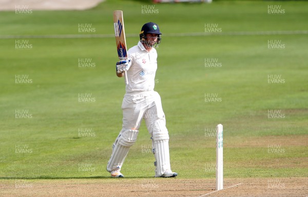 140917 - Glamorgan v Northamptonshire - Specsavers County Championship - Division Two - Chris Cooke of Glamorgan acknowledges his half century