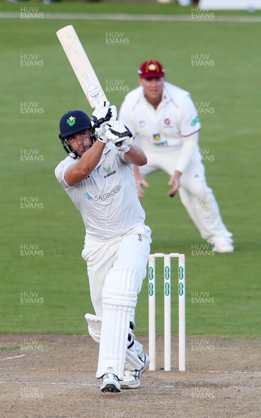 140917 - Glamorgan v Northamptonshire - Specsavers County Championship - Division Two - Marchant de Lange of Glamorgan batting