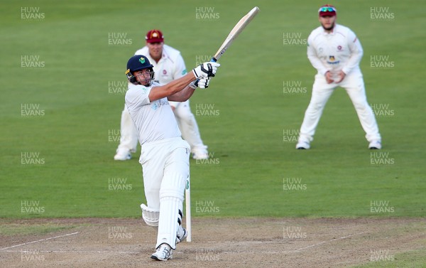 140917 - Glamorgan v Northamptonshire - Specsavers County Championship - Division Two - Marchant de Lange of Glamorgan batting