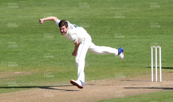 030417 - Glamorgan v Nottinghamshire - Pre Season Friendly - Harry Gurney of Nottinghamshire bowling