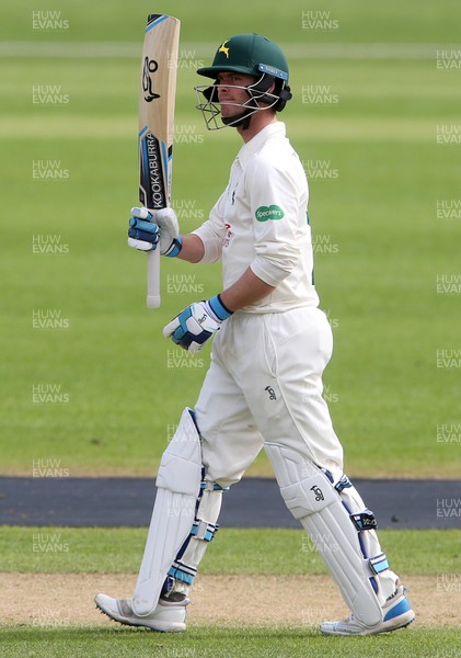 030417 - Glamorgan v Nottinghamshire - Pre Season Friendly - Jake Libby of Nottinghamshire acknowledges his half century