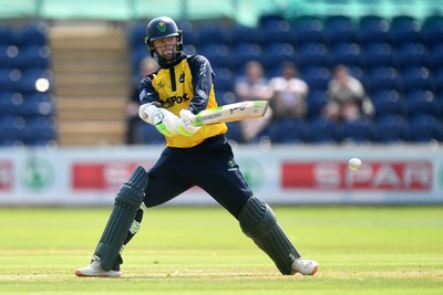 170825 - Glamorgan v Nottinghamshire - Metro Bank One Day Cup - Eddie Byrom of Glamorgan batting