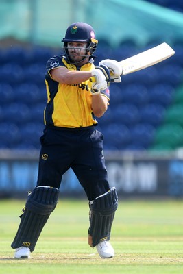 170825 - Glamorgan v Nottinghamshire - Metro Bank One Day Cup - Kiran Carlson of Glamorgan batting