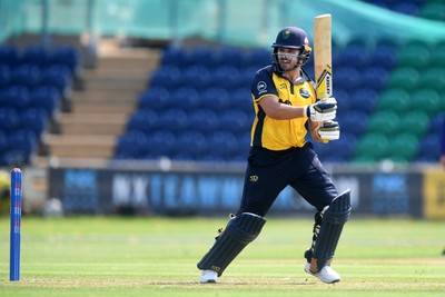 170825 - Glamorgan v Nottinghamshire - Metro Bank One Day Cup - Kiran Carlson of Glamorgan batting