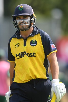170825 - Glamorgan v Nottinghamshire - Metro Bank One Day Cup - Kiran Carlson of Glamorgan