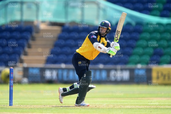 170825 - Glamorgan v Nottinghamshire - Metro Bank One Day Cup - Eddie Byrom of Glamorgan hits 50