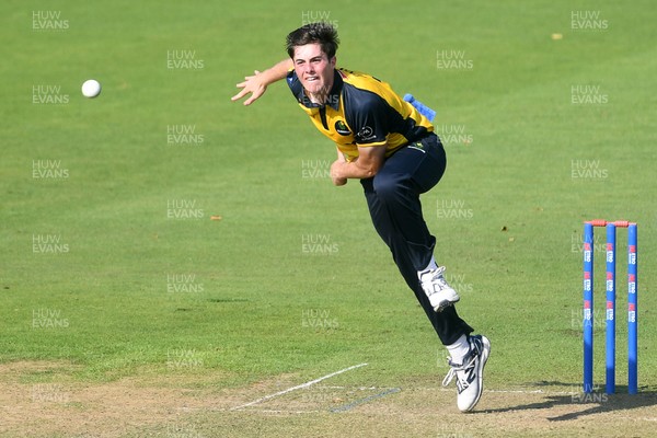 170825 - Glamorgan v Nottinghamshire - Metro Bank One Day Cup - Romano Franco of Glamorgan bowling