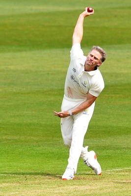 080526 - Glamorgan v Somerset - Rothesay County Championship -  Timm Van Der Gugten of Glamorgan bowling