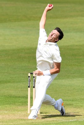 080526 - Glamorgan v Somerset - Rothesay County Championship -  Ryan Hadley of Glamorgan bowling
