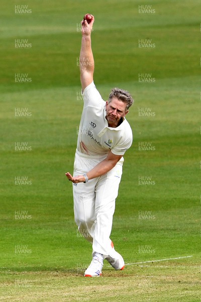 080526 - Glamorgan v Somerset - Rothesay County Championship -  Timm Van Der Gugten of Glamorgan bowling