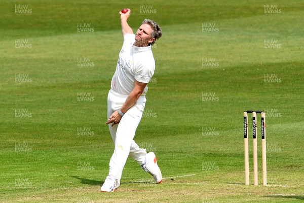 080526 - Glamorgan v Somerset - Rothesay County Championship -  Timm Van Der Gugten of Glamorgan bowling