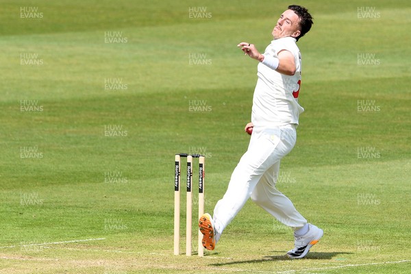 080526 - Glamorgan v Somerset - Rothesay County Championship -  Ryan Hadley of Glamorgan bowling