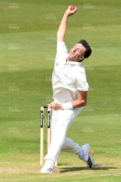 080526 - Glamorgan v Somerset - Rothesay County Championship -  Ryan Hadley of Glamorgan bowling