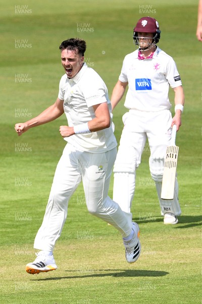 080526 - Glamorgan v Somerset - Rothesay County Championship -  Ryan Hadley of Glamorgan bowling