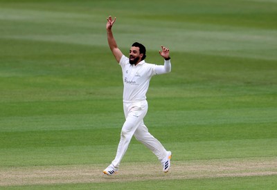 100526 - Glamorgan v Somerset - Rothesay County Championship, Division One - Zain Ul Hassan of Glamorgan appeals for a wicket
