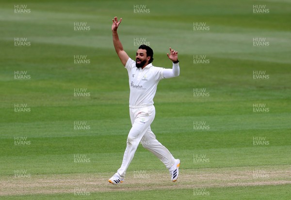 100526 - Glamorgan v Somerset - Rothesay County Championship, Division One - Zain Ul Hassan of Glamorgan appeals for a wicket