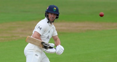 110526 - Glamorgan v Somerset, Rothesay County Championship Division 1, Day 4 of 4 - Sean Dickson of Glamorgan plays a shot