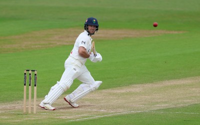 110526 - Glamorgan v Somerset, Rothesay County Championship Division 1, Day 4 of 4 - Sean Dickson of Glamorgan plays a shot