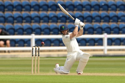 110526 - Glamorgan v Somerset, Rothesay County Championship Division 1, Day 4 of 4 - Sean Dickson of Glamorgan plays a shot