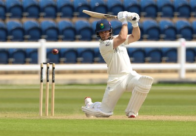 110526 - Glamorgan v Somerset, Rothesay County Championship Division 1, Day 4 of 4 - Sean Dickson of Glamorgan plays a shot