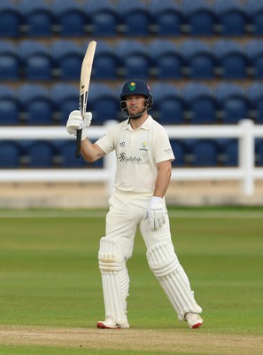 110526 - Glamorgan v Somerset, Rothesay County Championship Division 1, Day 4 of 4 - Sean Dickson of Glamorgan and Ryan Hadley of Glamorgan during their 4th day partnership
