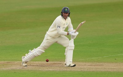 110526 - Glamorgan v Somerset, Rothesay County Championship Division 1, Day 4 of 4 - Timm van der Gugten of Glamorgan plays a shot