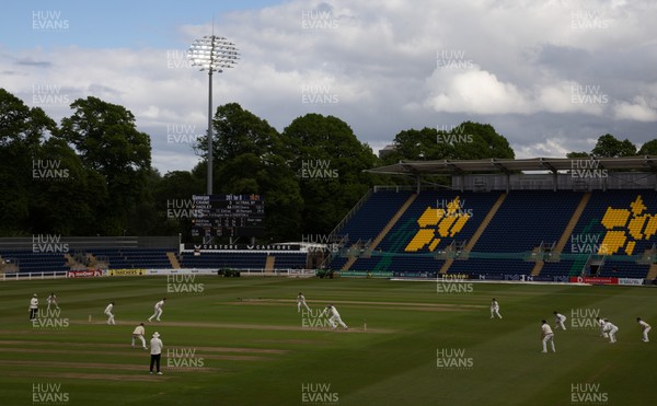 110526 - Glamorgan v Somerset, Rothesay County Championship Division 1, Day 4 of 4 - Ryan Hadley of Glamorgan hits the runs to win the match