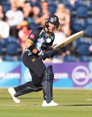 200625 - Glamorgan v Somerset, Vitality Blast  T20 - Colin Ingram of Glamorgan plays a shot