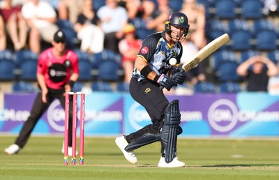 200625 - Glamorgan v Somerset, Vitality Blast  T20 - Colin Ingram of Glamorgan plays a shot