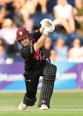 200625 - Glamorgan v Somerset, Vitality Blast  T20 - Tom Abell of Somerset plays a shot