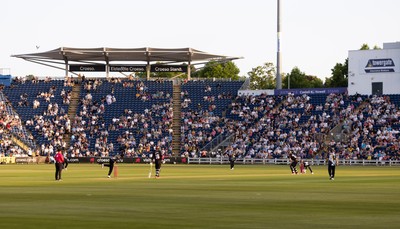 200625 - Glamorgan v Somerset, Vitality Blast  T20 - A general view of Sophia Gardens during the match