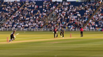 200625 - Glamorgan v Somerset, Vitality Blast  T20 - A general view of Sophia Gardens during the match