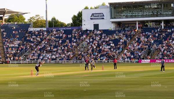 200625 - Glamorgan v Somerset, Vitality Blast  T20 - A general view of Sophia Gardens during the match